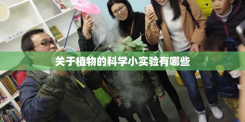 关于植物的科学小实验有哪些