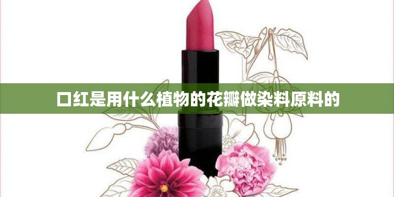 口红是用什么植物的花瓣做染料原料的