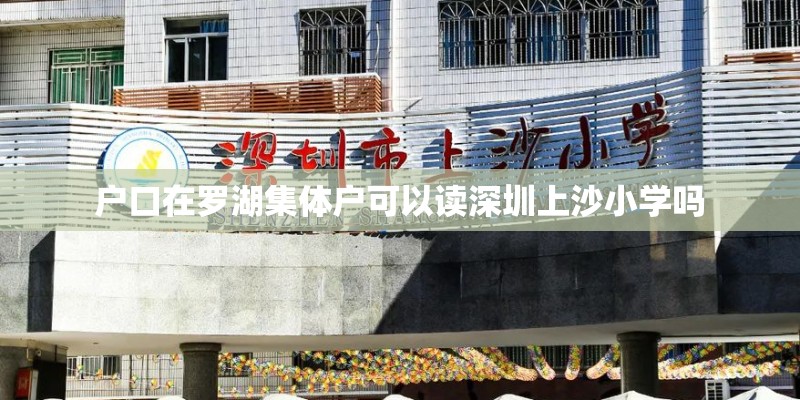 户口在罗湖集体户可以读深圳上沙小学吗